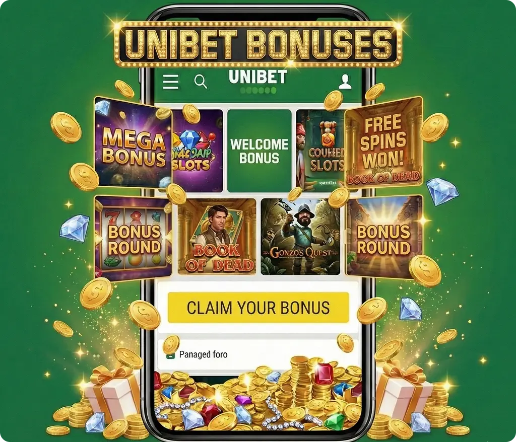 bonus collection with Unibet sign up offer and reload promos
